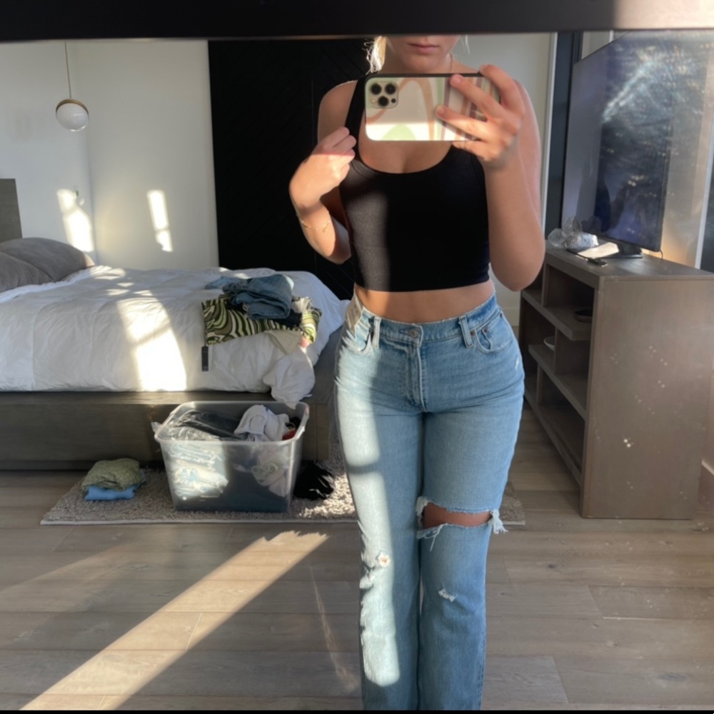 nwt abercrombie & fitch high rise 90’s jeans